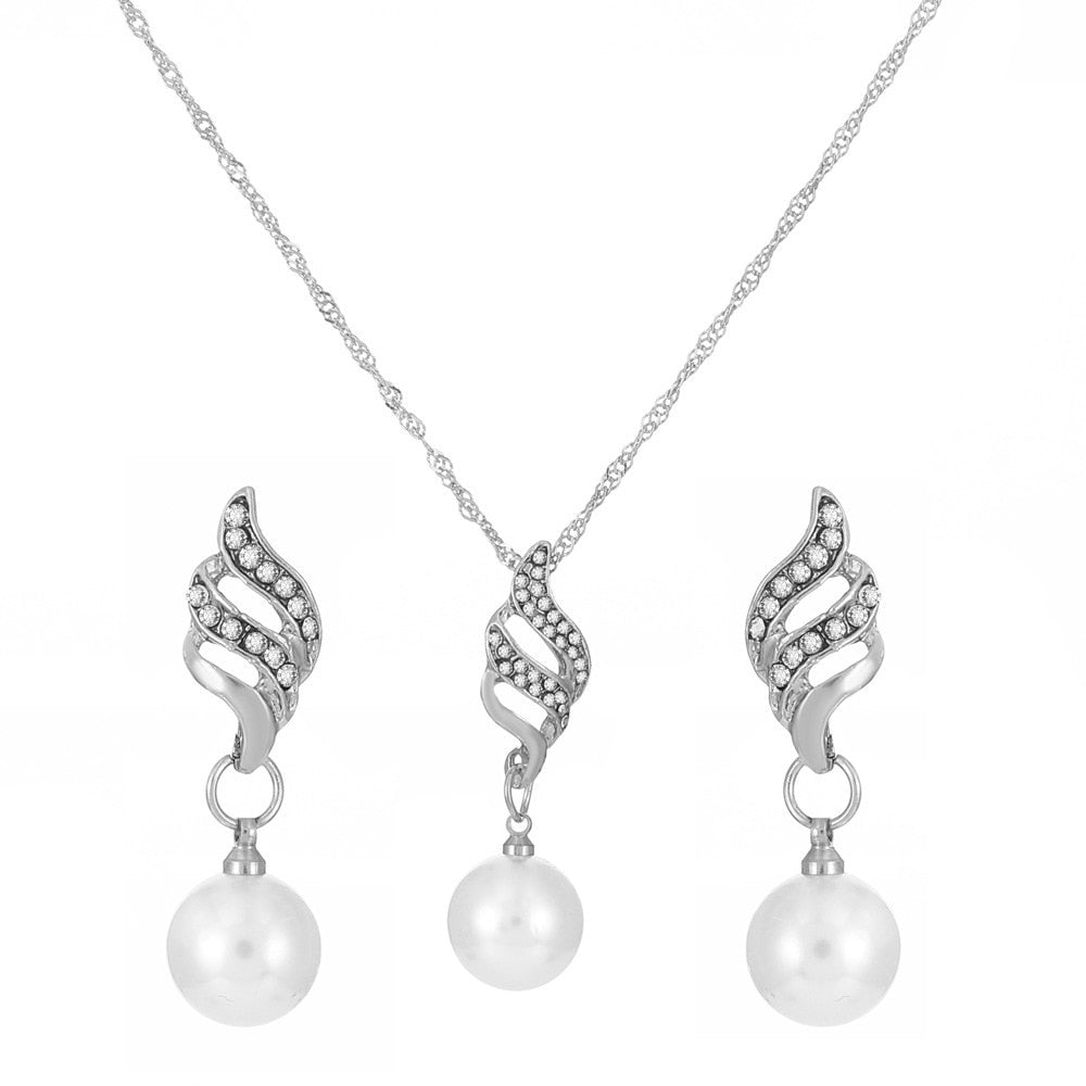 Peris Gems Gold Diamond Necklace and Earrings Set | Diamond Jewelry Sets SHEIN Amazon Temu