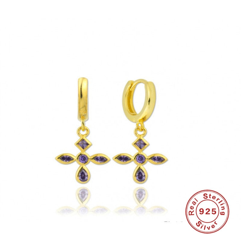 Peris Gems Gold Diamond Stud Turquoise Hoop Earrings for Women | Sterling Silver Gold Earrings SHEIN Amazon Temu