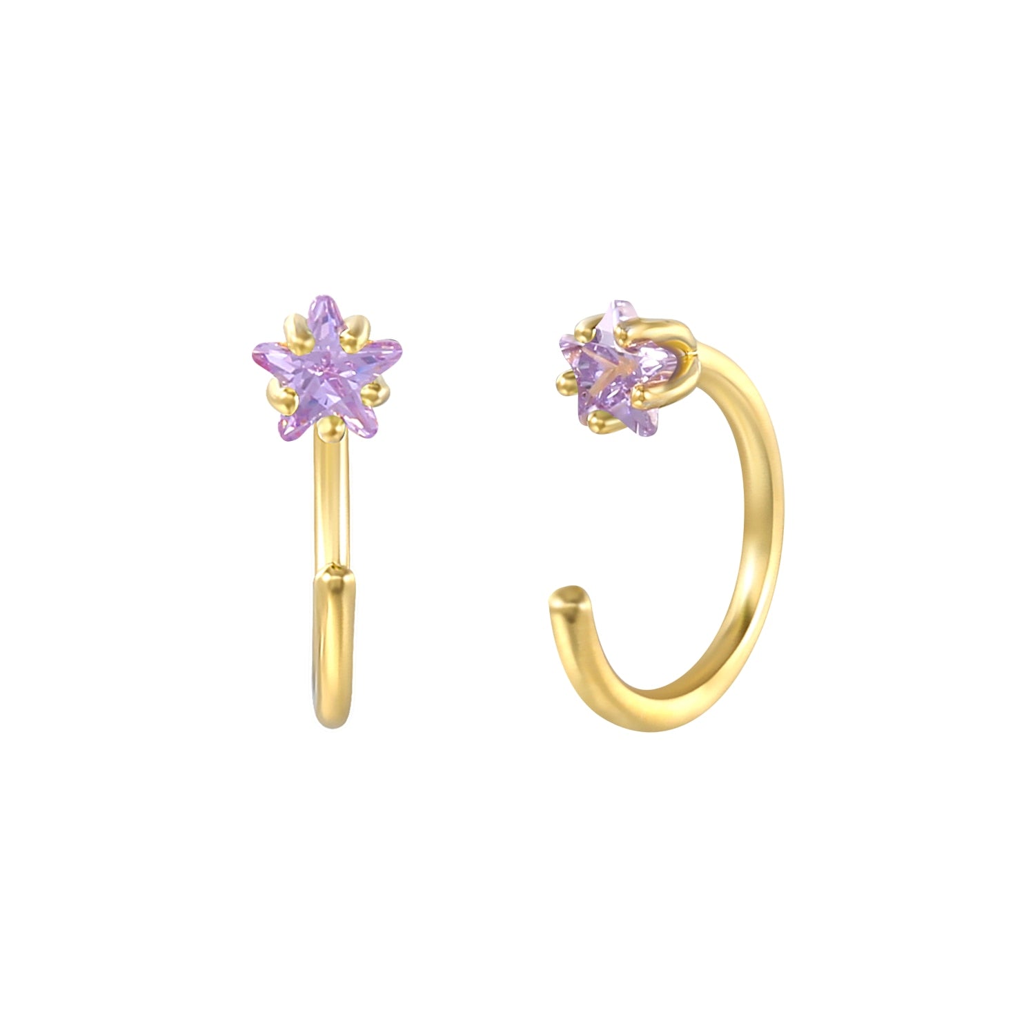 Peris Gems Gold Diamond Stud Turquoise Hoop Earrings for Women | Sterling Silver Gold Earrings SHEIN Amazon Temu