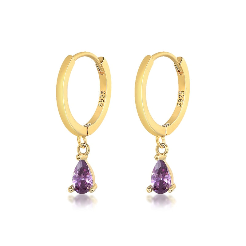Peris Gems Gold Diamond Stud Turquoise Hoop Earrings for Women | Sterling Silver Gold Earrings SHEIN Amazon Temu
