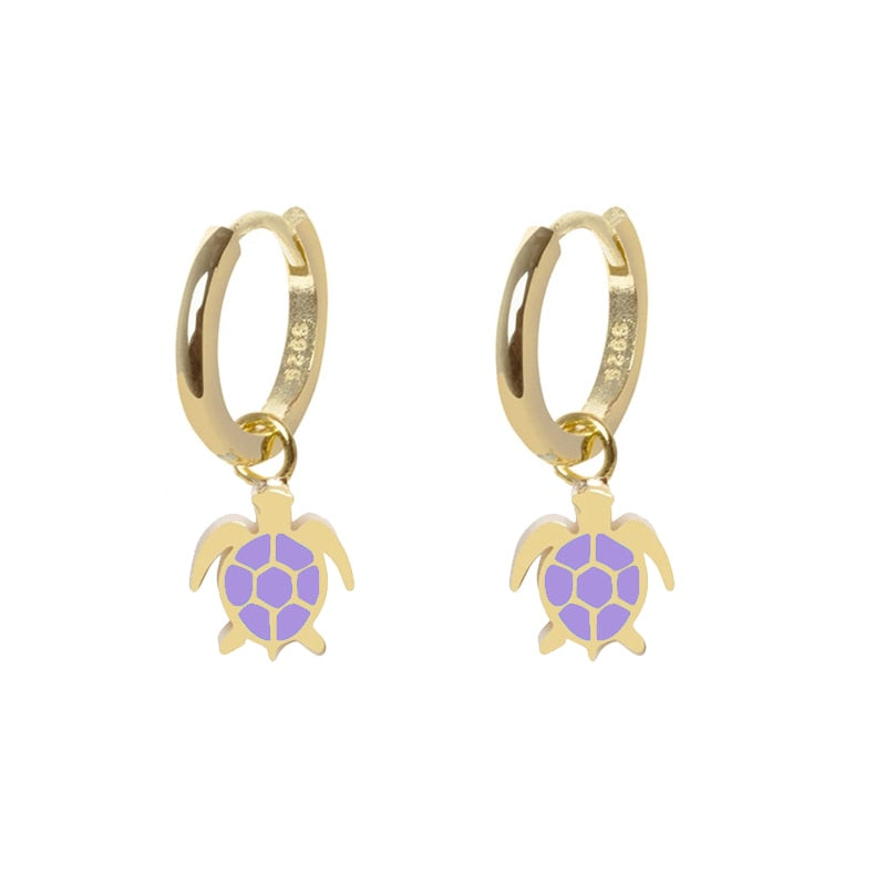 Peris Gems Gold Diamond Stud Turquoise Hoop Earrings for Women | Sterling Silver Gold Earrings SHEIN Amazon Temu