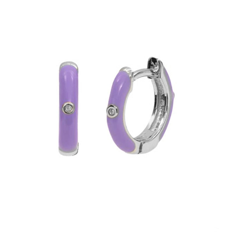 Peris Gems Gold Diamond Stud Turquoise Hoop Earrings for Women | Sterling Silver Gold Earrings SHEIN Amazon Temu