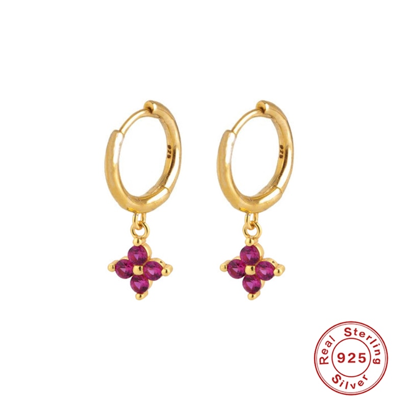 Peris Gems Gold Diamond Stud Turquoise Hoop Earrings for Women | Sterling Silver Gold Earrings SHEIN Amazon Temu