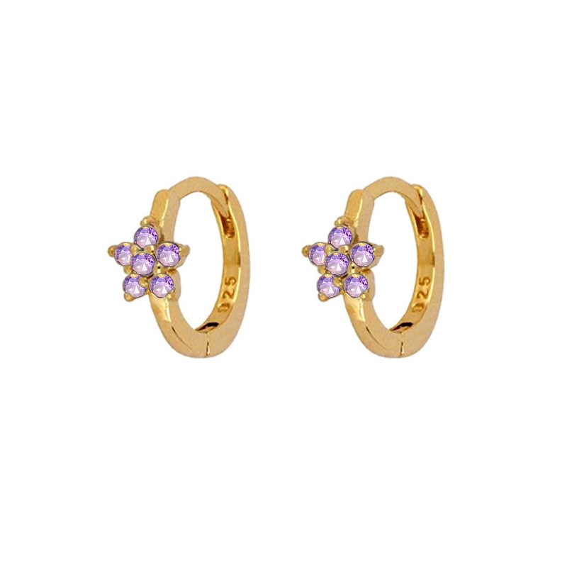 Peris Gems Gold Diamond Stud Turquoise Hoop Earrings for Women | Sterling Silver Gold Earrings SHEIN Amazon Temu