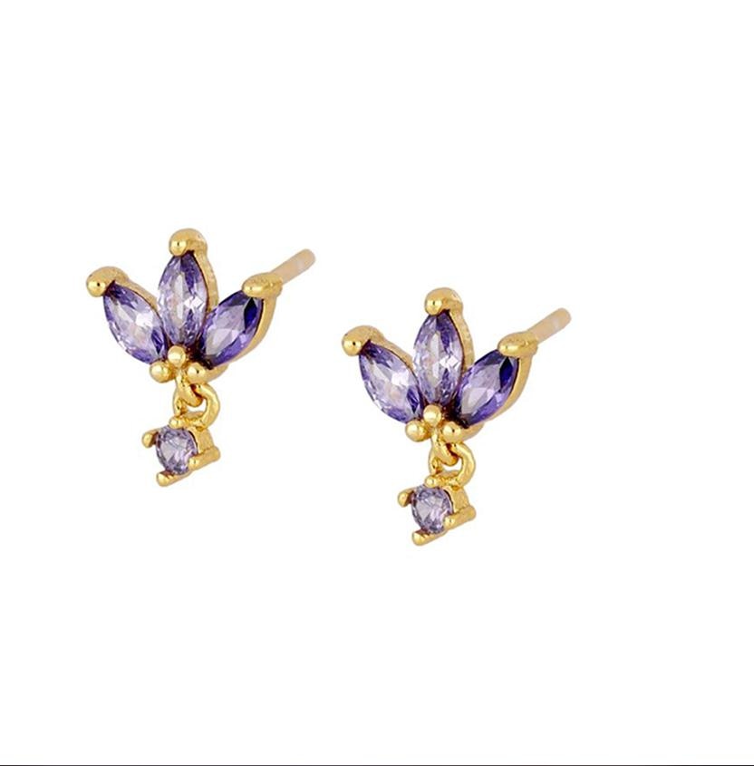 Peris Gems Gold Diamond Stud Turquoise Hoop Earrings for Women | Sterling Silver Gold Earrings SHEIN Amazon Temu