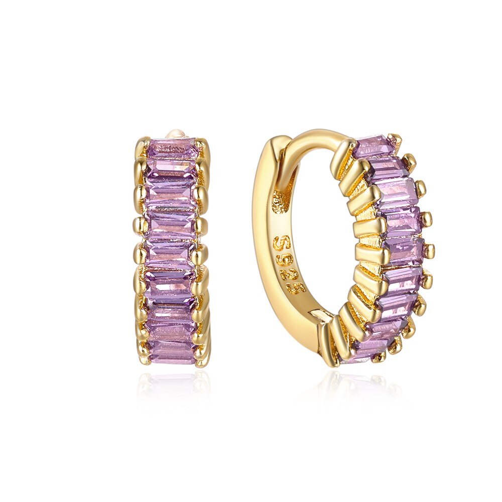 Peris Gems Gold Diamond Stud Turquoise Hoop Earrings for Women | Sterling Silver Gold Earrings SHEIN Amazon Temu