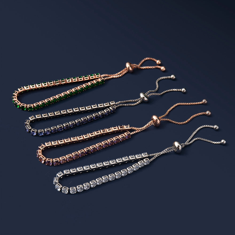 Peris Gems Gold Diamond Tennis Bracelets for Women | Iced Out Chain Bracelets SHEIN Amazon Temu