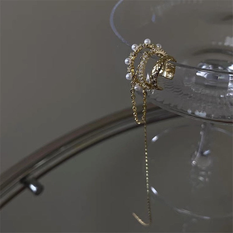 Peris Gems Gold Ear Cuff Tassel Earring for Women | No Pierce Silver Ear Clips Gold Ear Cuff Tassel Earring for Women | No Pierce SHEIN Amazon Temu