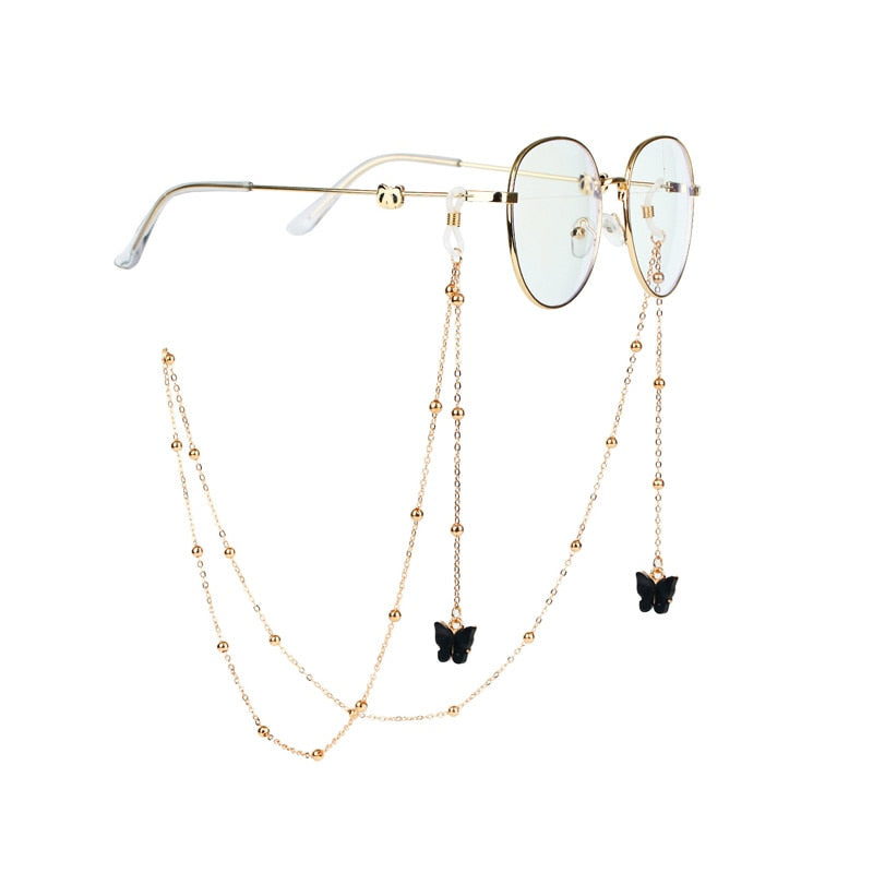Peris Gems Gold Feather Eyeglass Chain | Butterfly Sunglasses Strap Holder SHEIN Amazon Temu