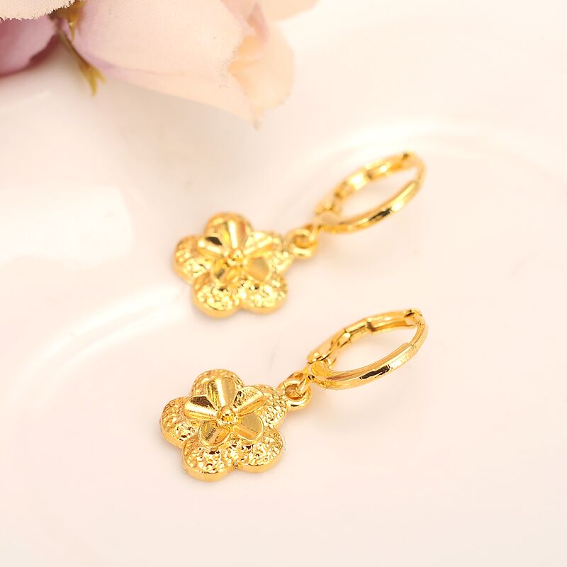 Peris Gems Gold Flower Dangle Earrings for Women | Rose Earrings SHEIN Amazon Temu