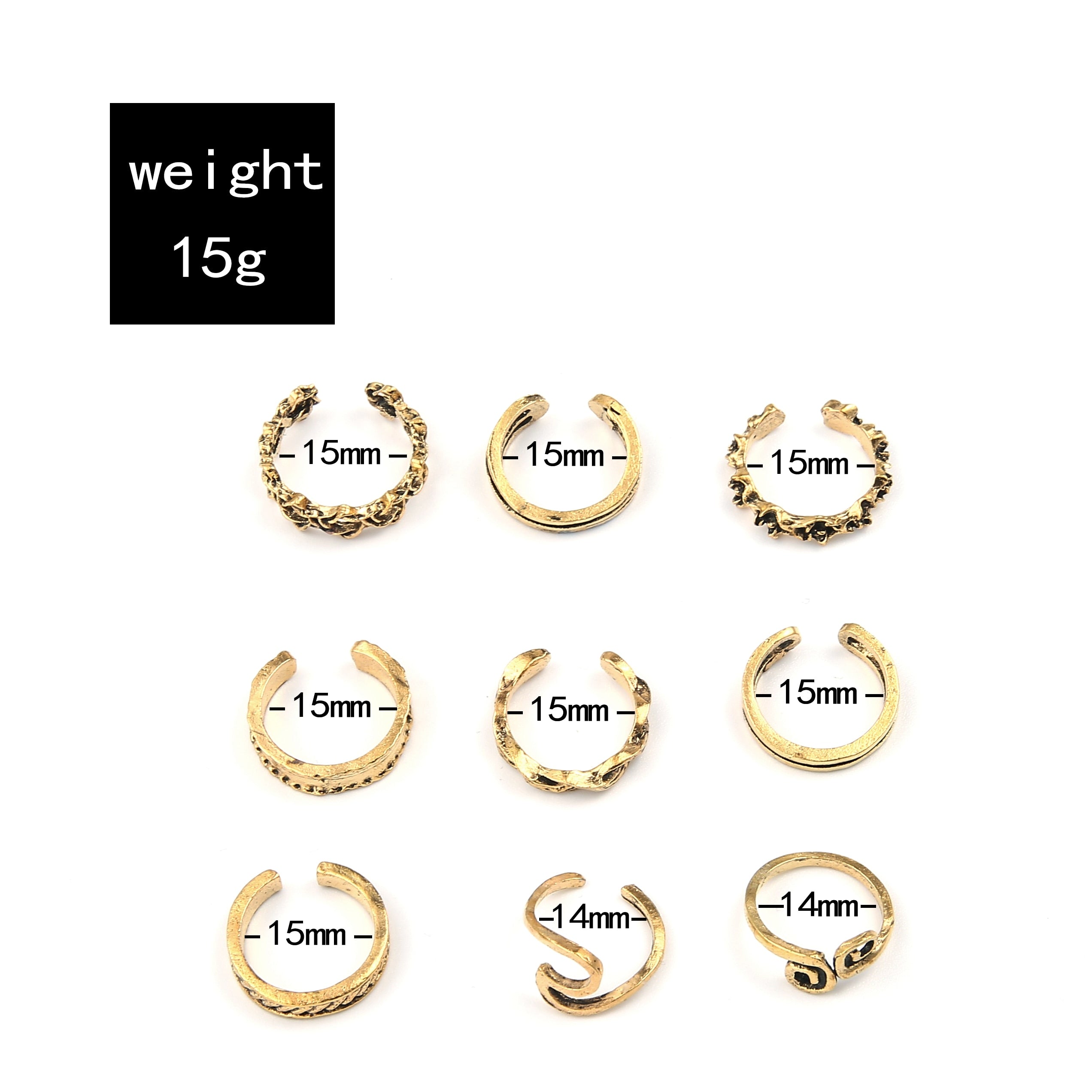 Peris Gems Gold Flower Toe Rings for Women | 9pc Retro Adjustable Gold Rings SHEIN Amazon Temu