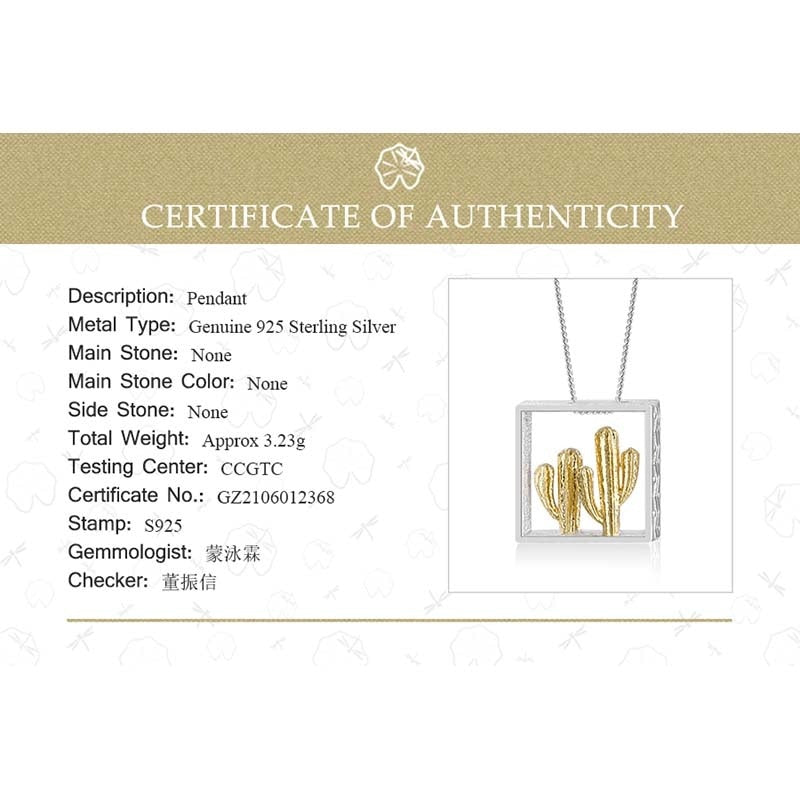 Peris Gems Gold Full 18K Gold Double Cactus Pendant Only for Necklace DIY 925 Silver Full 18K Gold Double Cactus Pendant Only for Necklace DIY SHEIN Amazon Temu