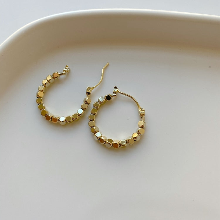 Peris Gems Gold Gold Ball Hoop Earrings for Women | Stud Earrings SHEIN Amazon Temu
