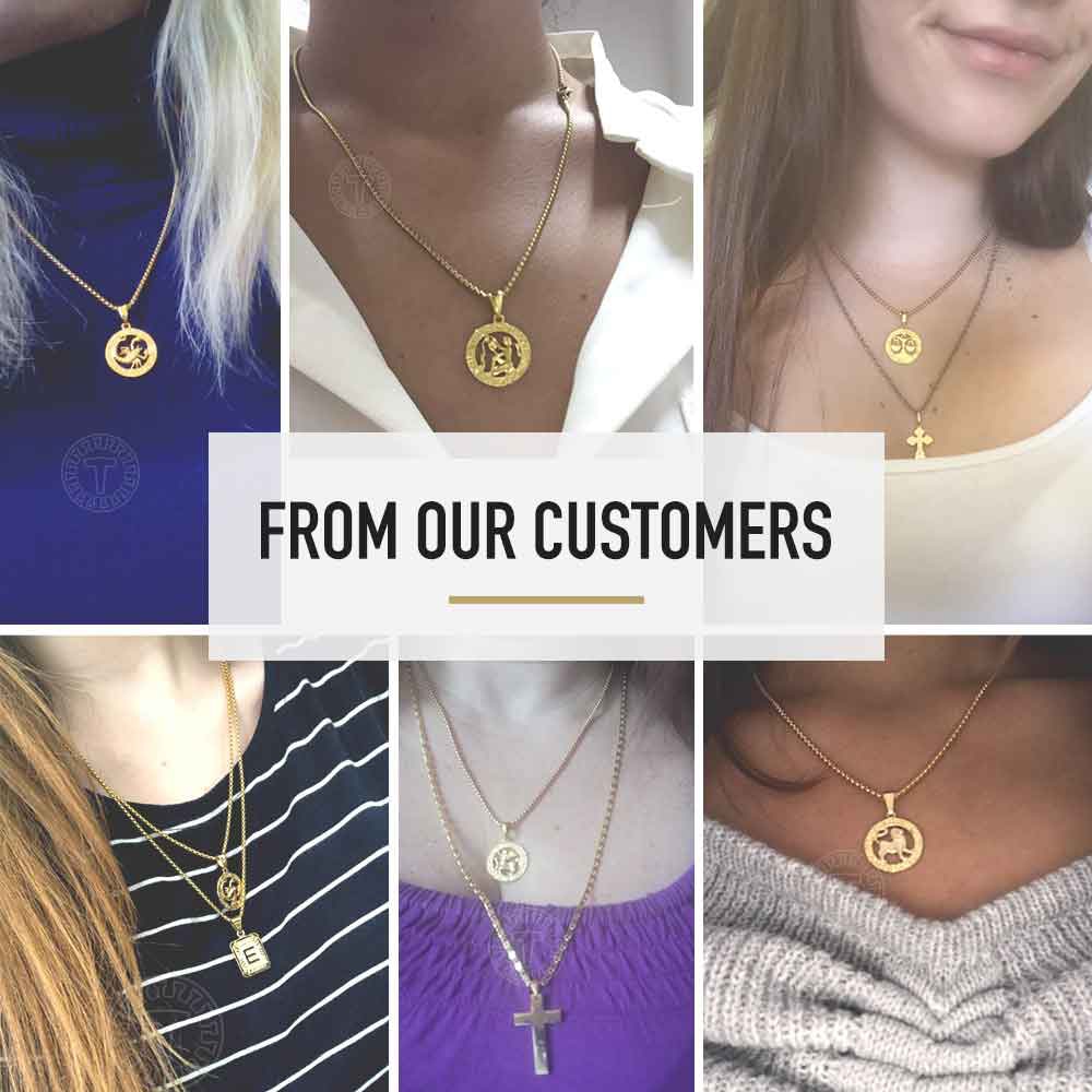 Peris Gems Gold Horoscope Animal Necklaces | Zodiac Pendant Necklace SHEIN Amazon Temu