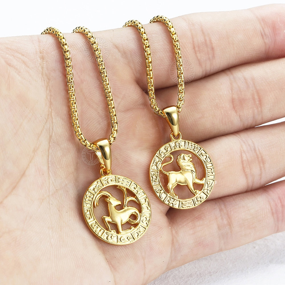 Peris Gems Gold Horoscope Animal Necklaces | Zodiac Pendant Necklace SHEIN Amazon Temu