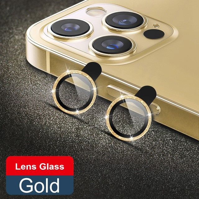Peris Gems Gold / iP 14 2Pcs Glittery Diamond Camera Lens Protector Cap For iPhone | Glass Camera Metal Rings SHEIN Amazon Temu