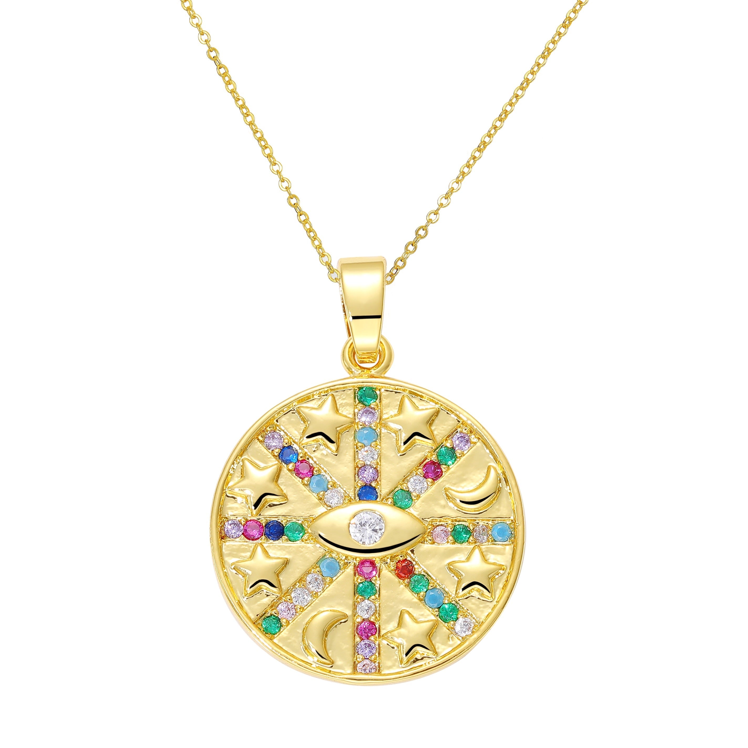 Peris Gems Gold Necklace 6 / Adjustable Chains Enamel Hollow Hamsa Hand Evil Eye Bracelets Unisex SHEIN Amazon Temu