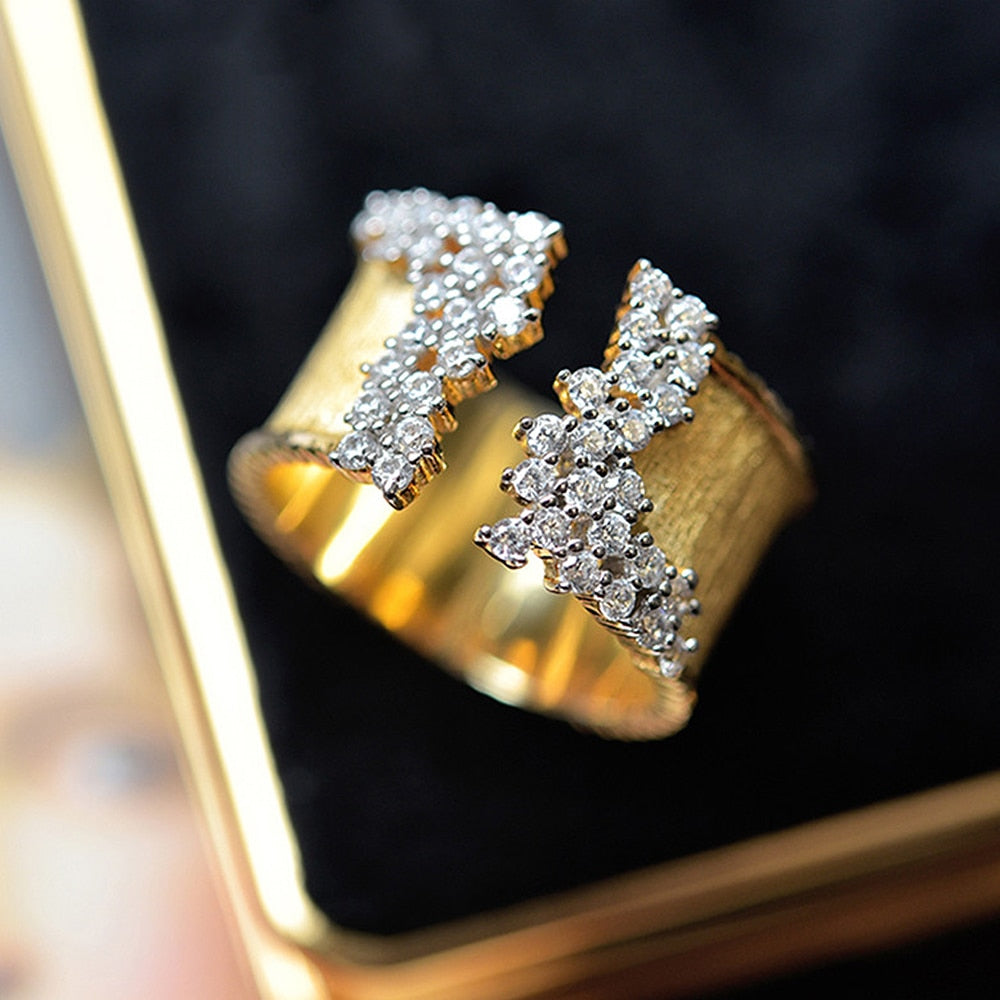 Peris Gems Gold Open-Style Rings for Women | Gold Diamond Rings for Women SHEIN Amazon Temu