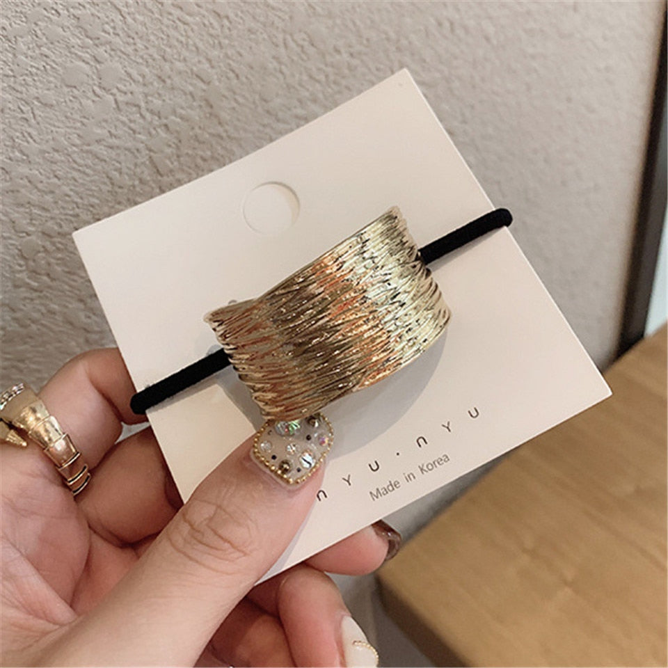 Peris Gems Gold Pearl Elastic Rope Hair Ties for Women SHEIN Amazon Temu