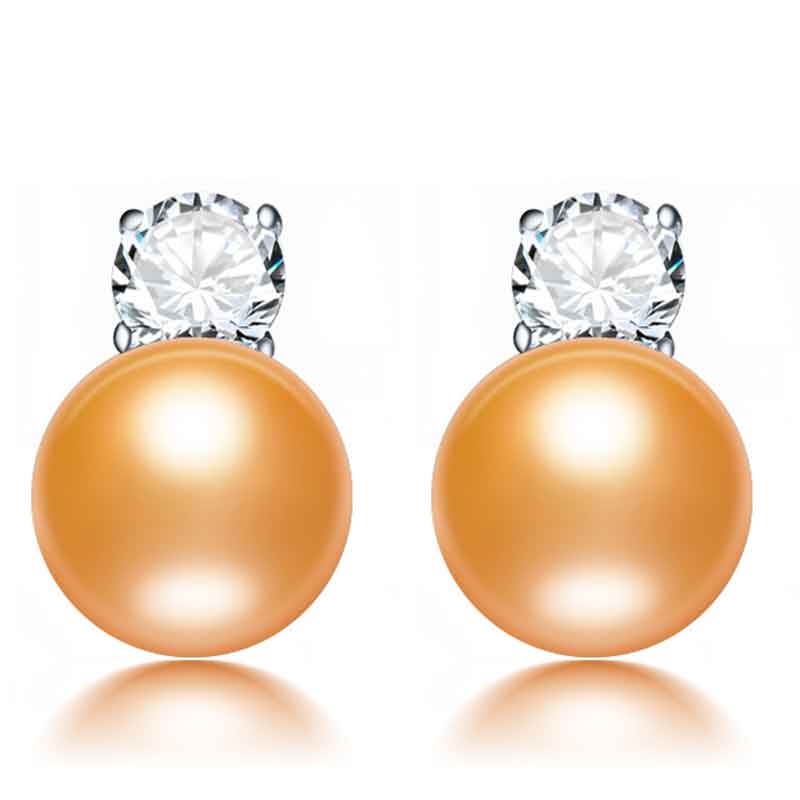 Peris Gems gold pearl Pearl Stud Earrings for Women | Diamond Pearl Earrings for Women SHEIN Amazon Temu