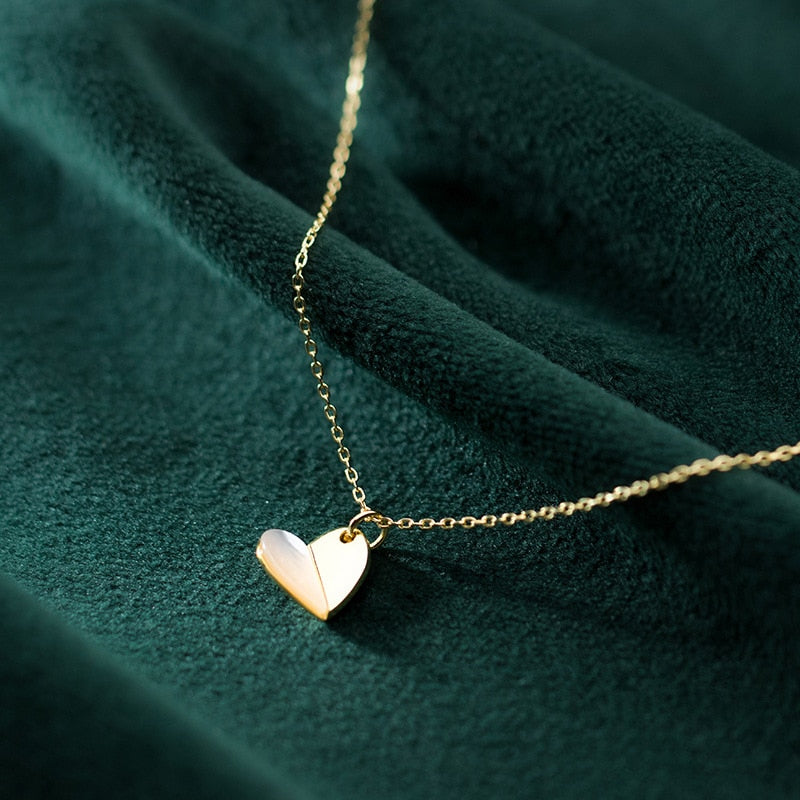 Peris Gems Gold Romantic Hearts Pendant Necklace for Women | 925 Sterling Silver Link Chain Gold Romantic Hearts Pendant Necklace for Women 925 Sterling SHEIN Amazon Temu