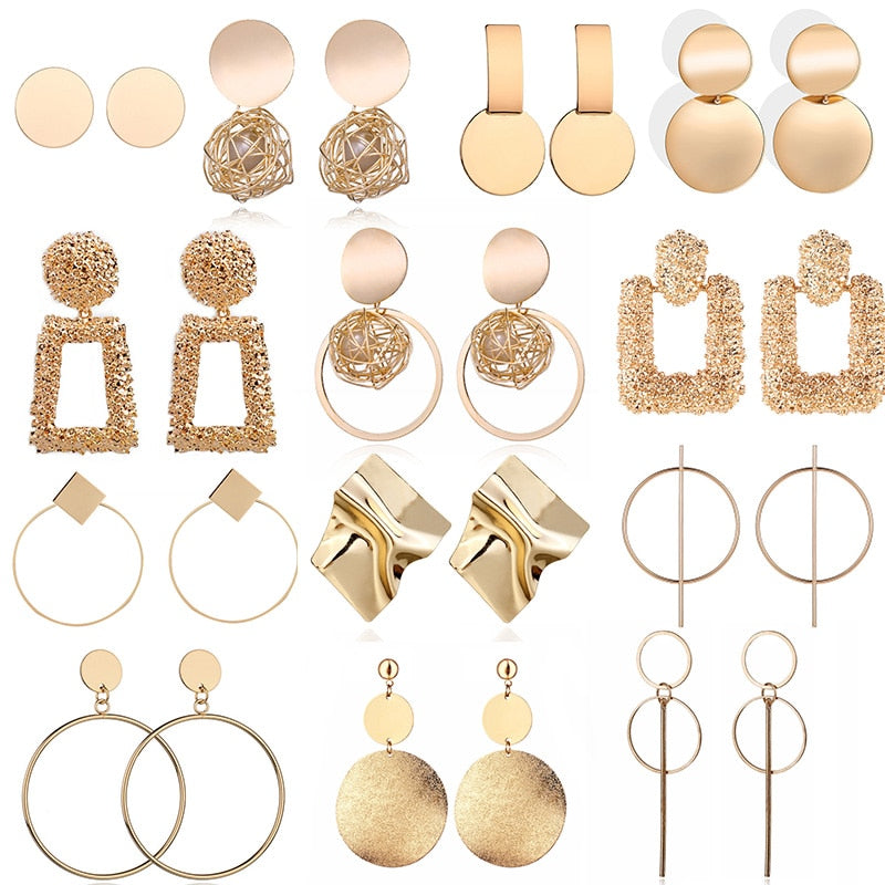 Peris Gems Gold Round Earrings for Women | Dangle Earrings SHEIN Amazon Temu