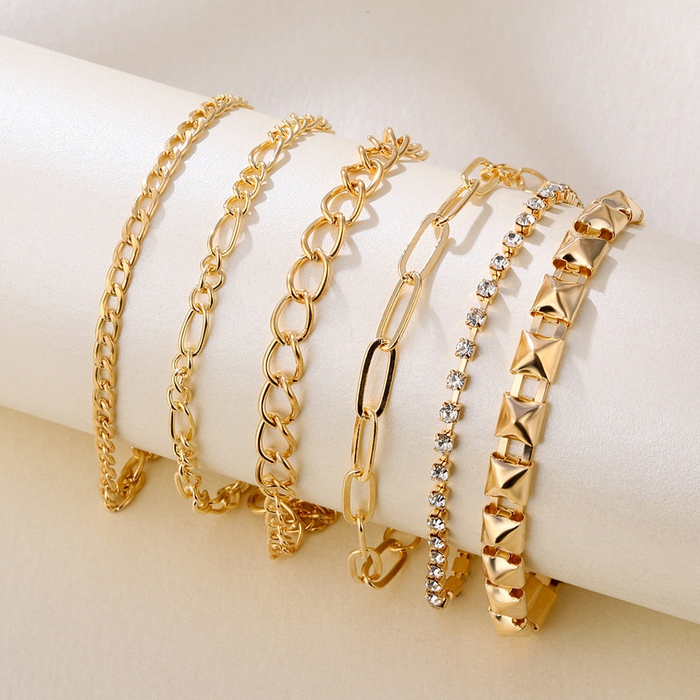Peris Gems Gold Set 6pc2 Golden 2-4pc Lovely Bracelets Collection for Women SHEIN Amazon Temu