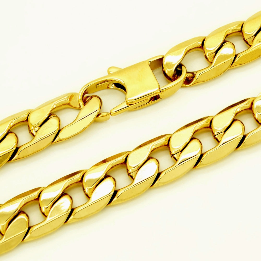 Peris Gems Gold Stainless Steel Bracelet Unisex | Cuban Link Curb Bracelets Gold Stainless Steel Bracelet Unisex | Cuban Link Bracelets SHEIN Amazon Temu
