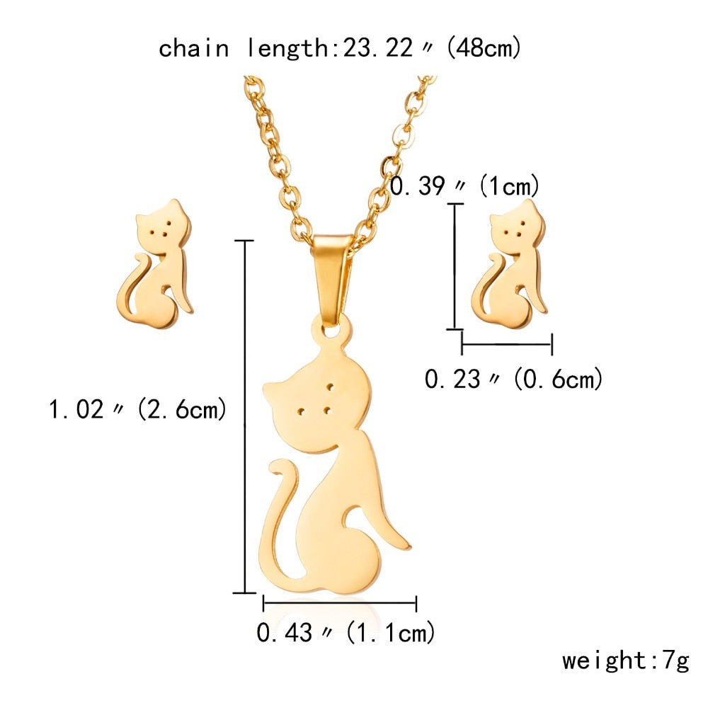 Peris Gems Gold Stainless Steel Jewelry Sets for Women | Necklace and Earrings Set Gold Stainless Steel Jewelry Sets for Women | Necklace Set SHEIN Amazon Temu