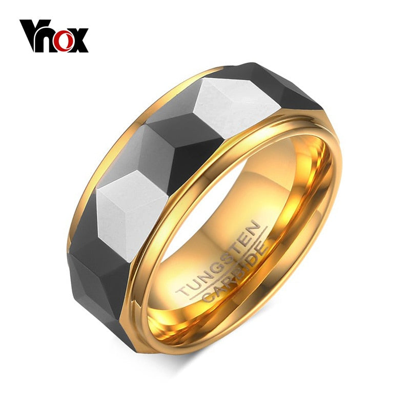 Peris Gems Gold Tungsten 8mm Wide Ring | 100% Tungsten Rings SHEIN Amazon Temu