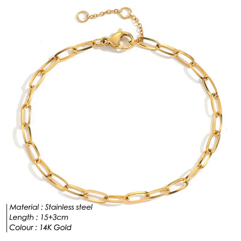 Peris Gems Gold Twist Snake Chain Bracelet | Stainless Steel Bracelets SHEIN Amazon Temu