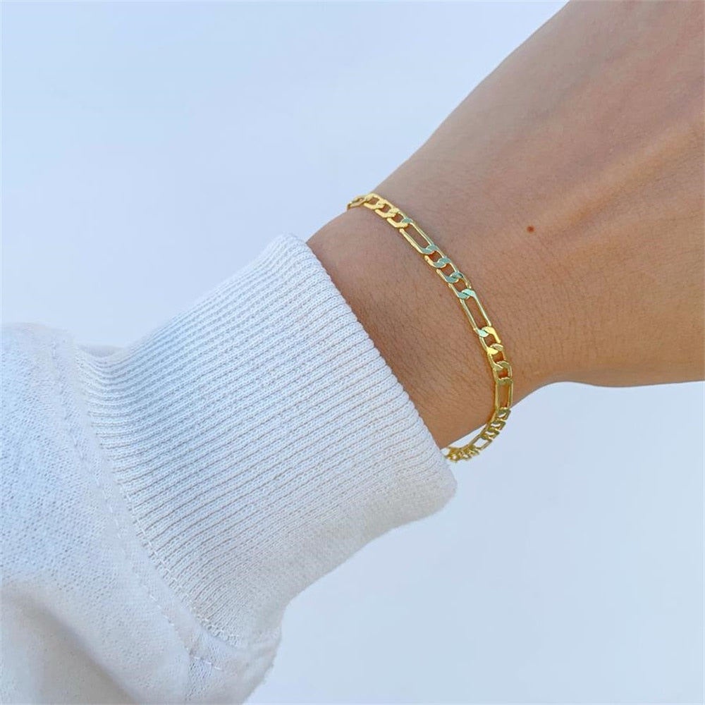 Peris Gems Gold Twist Snake Chain Bracelet | Stainless Steel Bracelets SHEIN Amazon Temu