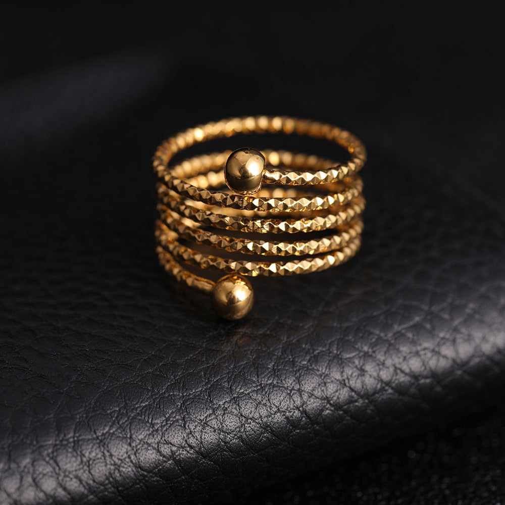 Peris Gems Gold Twisted Gold Ring for Women | Extensible Ring Twisted Gold Ring for Women | High Quality Extensible Ring SHEIN Amazon Temu