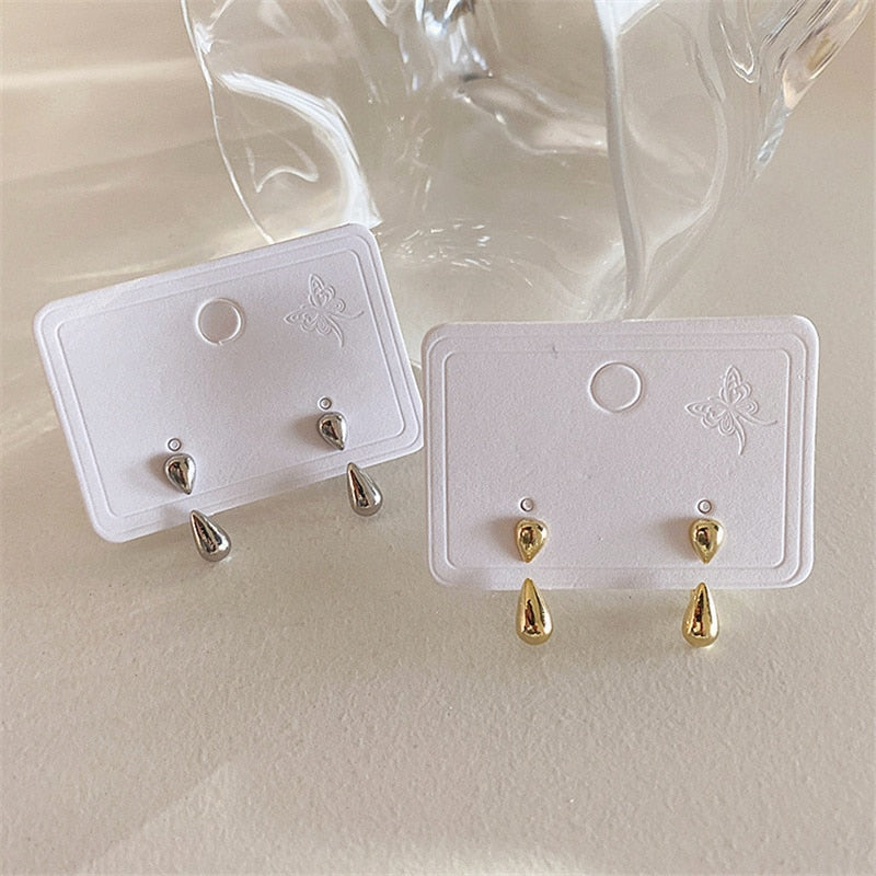 Peris Gems Gold Waterdrop Earrings | Women&