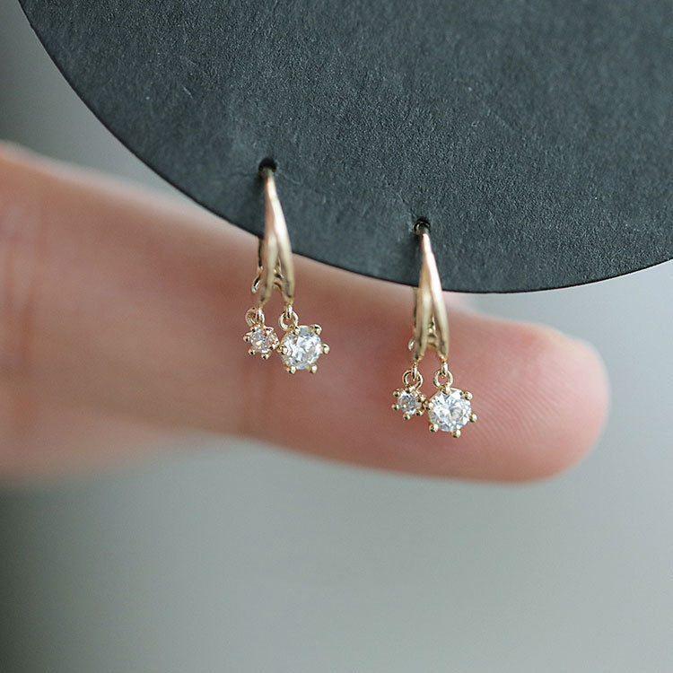 Peris Gems Gold13 Diamond Stud Earrings for Women | Gold Earrings SHEIN Amazon Temu