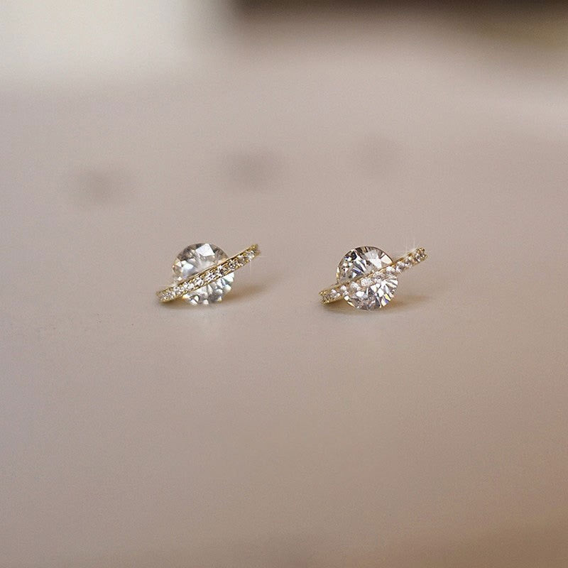 Peris Gems Gold9 Diamond Stud Earrings for Women | Gold Earrings SHEIN Amazon Temu