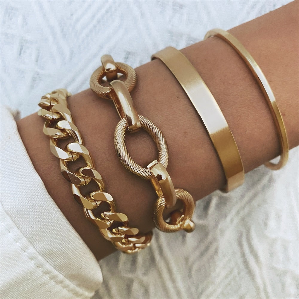 Peris Gems Golden 2-4pc Lovely Bracelets Collection for Women SHEIN Amazon Temu