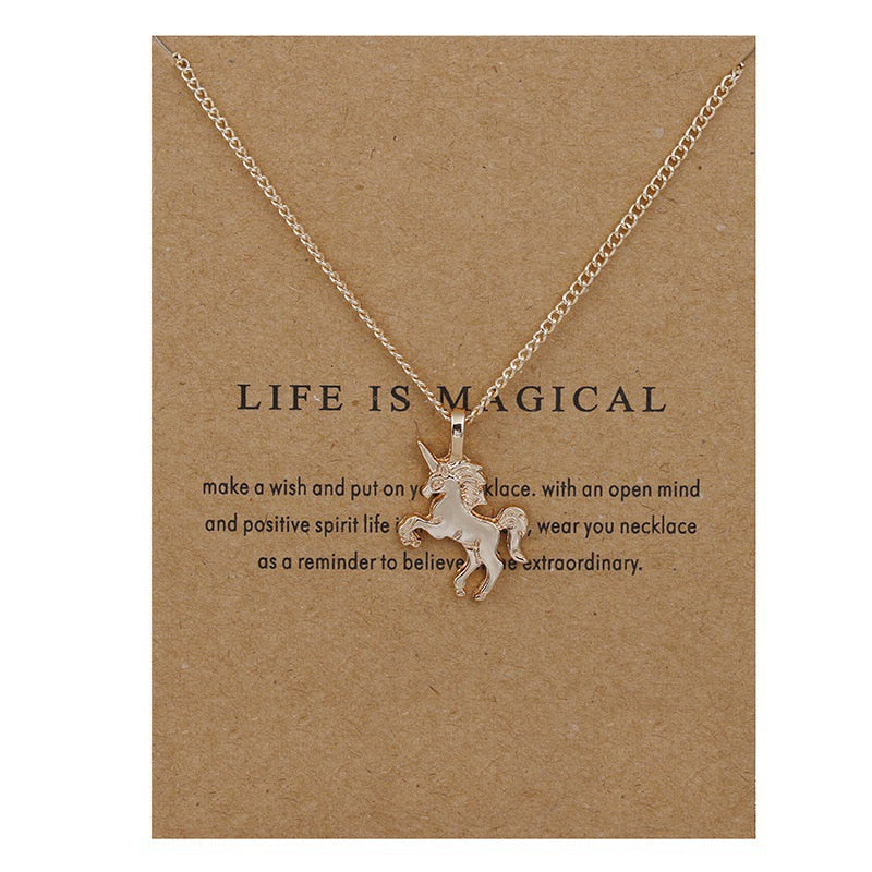 Peris Gems Good Luck Pendant Necklaces with Fortune Cards Unisex SHEIN Amazon Temu