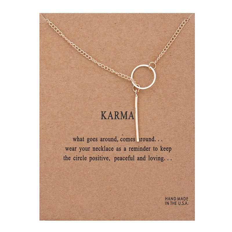 Peris Gems Good Luck Pendant Necklaces with Fortune Cards Unisex SHEIN Amazon Temu
