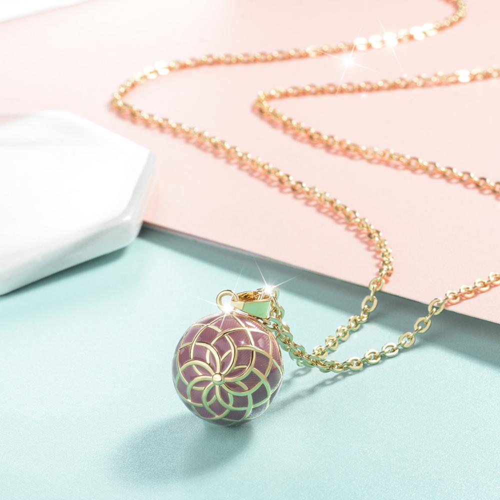Peris Gems Gorgeous Enamel Flower Harmony Ball Necklace for Women SHEIN Amazon Temu