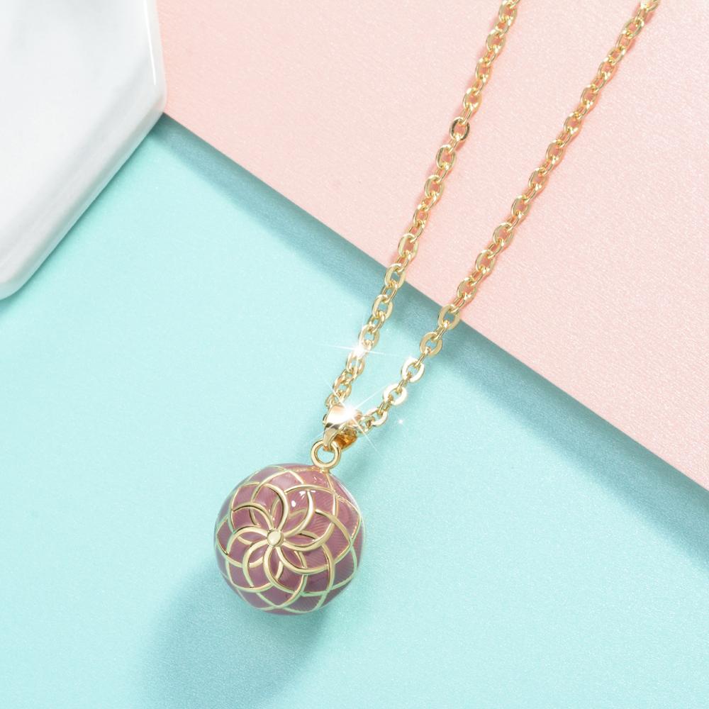 Peris Gems Gorgeous Enamel Flower Harmony Ball Necklace for Women SHEIN Amazon Temu