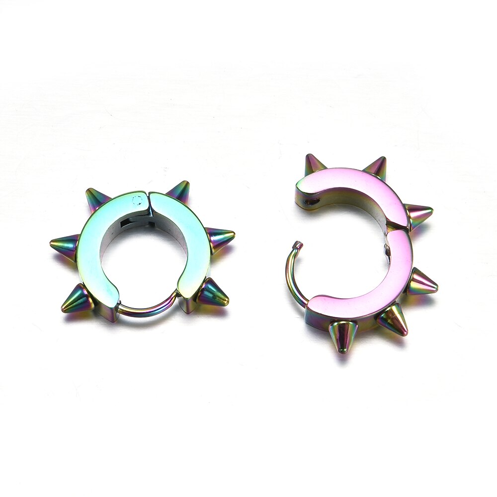 Peris Gems Gothic Punk Spike Rivet Stud Earrings Unisex SHEIN Amazon Temu