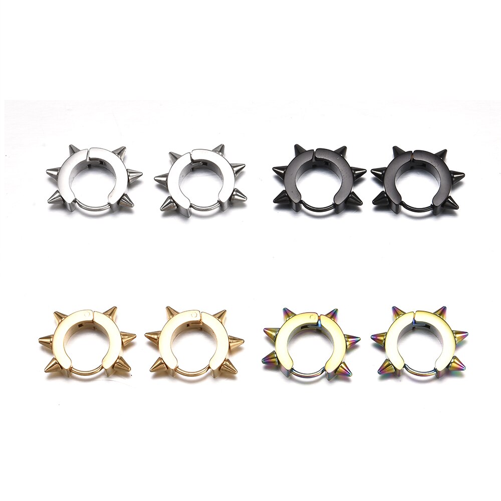 Peris Gems Gothic Punk Spike Rivet Stud Earrings Unisex SHEIN Amazon Temu