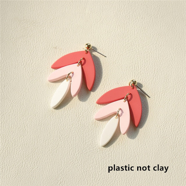 Peris Gems Gradient Clay Tassel Earrings for Women | Stud Drop Earrings SHEIN Amazon Temu
