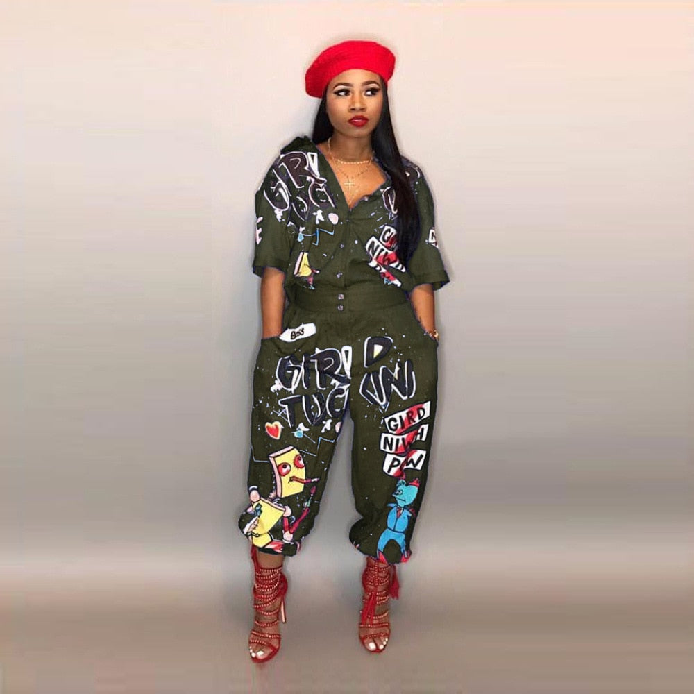 Peris Gems Graphic Print Turn Down Romper Jumpsuit for Women SHEIN Amazon Temu