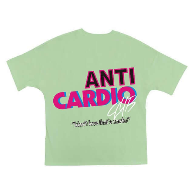 Peris Gems grass green 2 / M Anti-Cardio Oversized Cotton Tee for Men | Gym Bro Bulking Shirt Anti-Cardio Oversized Cotton Tee | Gym Bro Bulking Shirt SHEIN Amazon Temu