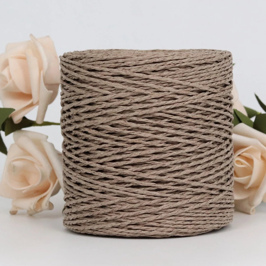 Peris Gems gray 100g/ball Raffia Yarn Kintting Paper Straw Yarn for Crocheting Hat Fancy Yarn Flower Packing Summer Fashion Handmade Material SHEIN Amazon Temu