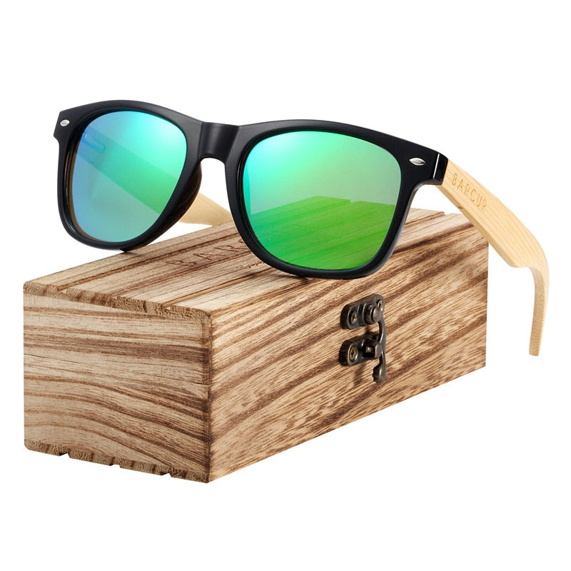 Peris Gems Green Handmade Bamboo Polarized Sunglasses for Men SHEIN Amazon Temu
