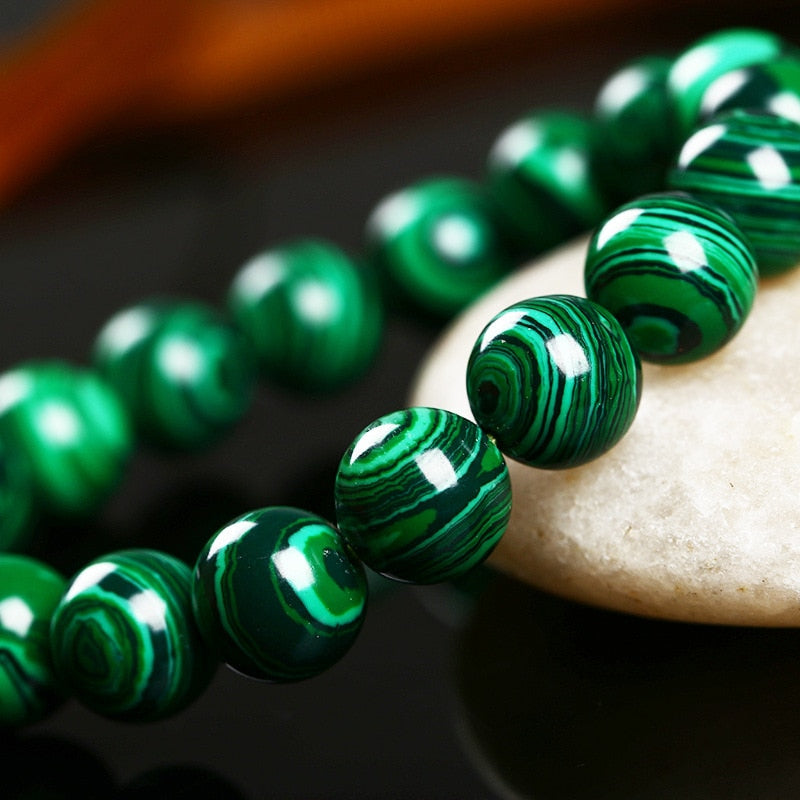 Peris Gems Green Malachite Energy Bead Bracelets Unisex SHEIN Amazon Temu