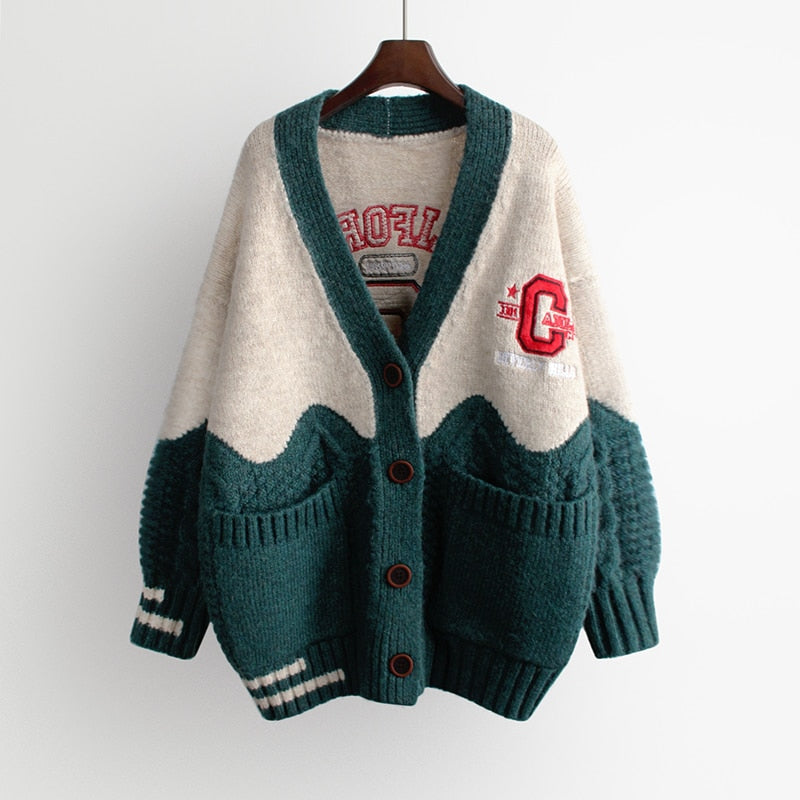 Peris Gems Green / One Size Oversized Thick Knitted Button Jackets for Women | Loose Cardigan Oversized Thick Knitted Button Jackets for Women | Loose SHEIN Amazon Temu